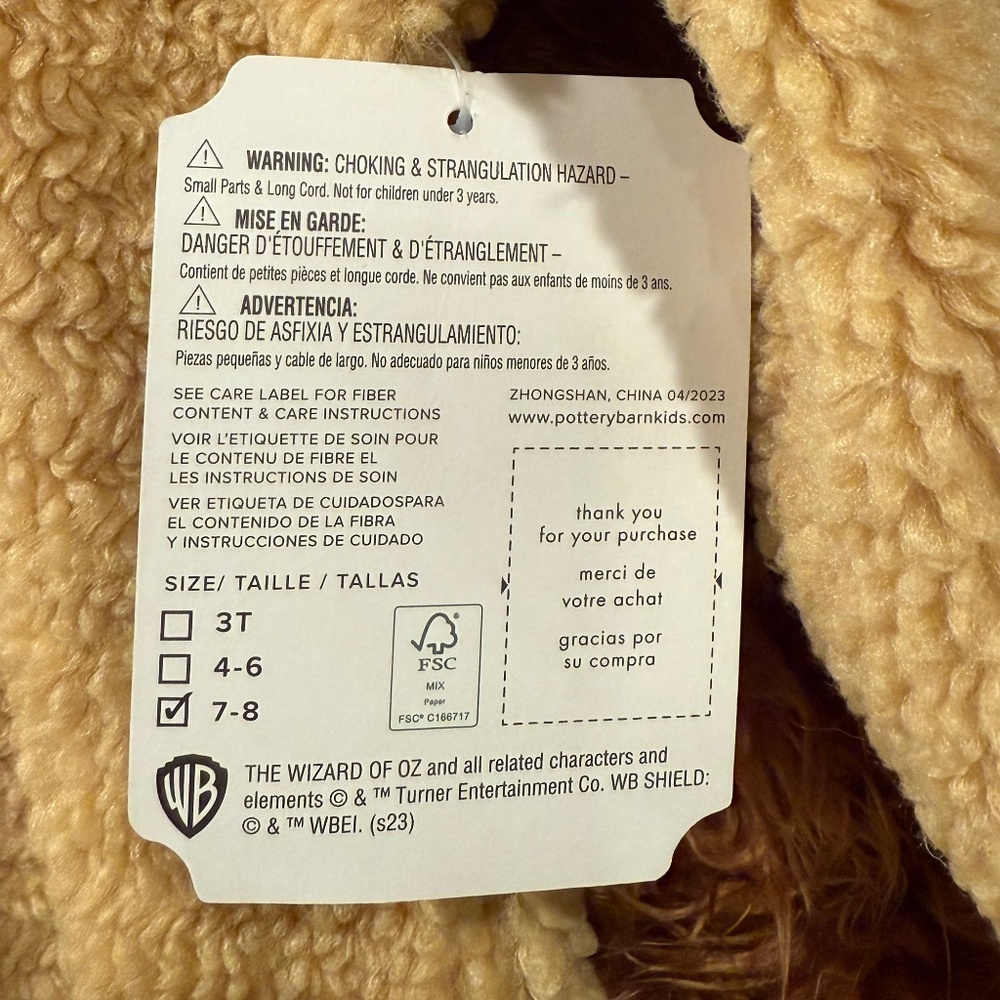 The Wizard of Oz™ Cowardly Lion™ Costume - PBK - Picture 10 of 11